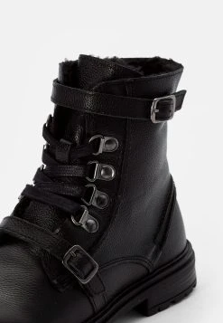 Sortie ❤️ Friboo Pas Cher LEATHER BOOTIES - Bottines à lacets bottes et bottines rond kids ✔️ -Fiboo Style Magasin 8551ebe38f9c4275b74b28377f4646b5