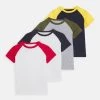 Nouveau 👏 Prix Acceptable Friboo BOYS RAGLAN TEE 4 PACK - T-shirt imprimé bottes et bottines col rond kids 👍