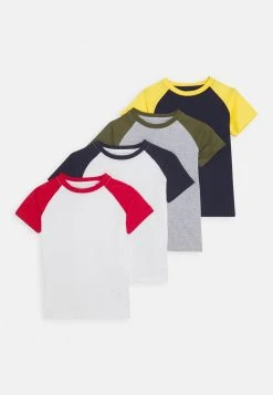 Nouveau 👏 Prix Acceptable Friboo BOYS RAGLAN TEE 4 PACK - T-shirt imprimé bottes et bottines col rond kids 👍